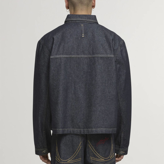 Karl Kani Ανδρικό jacket Cropped Rinsed Denim Jacket